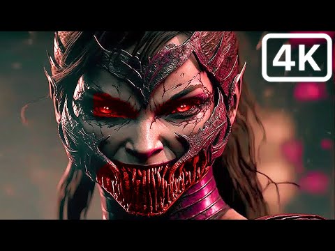 Mortal Kombat 1 Mileena Transformation into a Monster Scene (4K Ultra HDR) MK12
