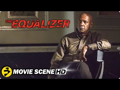 THE EQUALIZER | McCall takes out Pushkin | Bathroom Scene | Denzel Washington