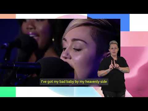 Miley Cyrus – Summertime Sadness (Lana Del Rey Cover) – British Sign Language