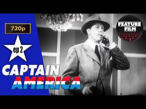 CAPTAIN AMERICA SERIAL Chapter 2 | 720p SUPERHERO movie | CLASSIC MOVIES | Marvel Comics character