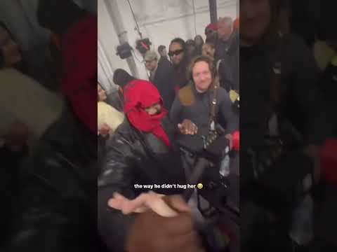 A woman tried to hug Kanye West and he was not going for it 😂