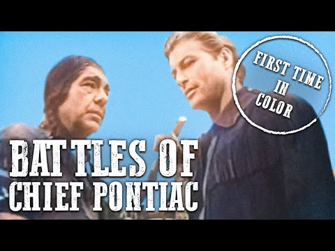 Battles of Chief Pontiac | COLORIZED | Lex Barker | Classic Cowboy Movie