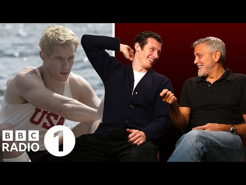 “Let me tell you my trick!” George Clooney and Callum Turner on bow-ties, coxes and Boys In The Boat
