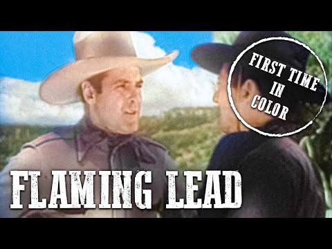 Flaming Lead | COLORIZED | Ken Maynard | Full Western Movie | Cowboy Film