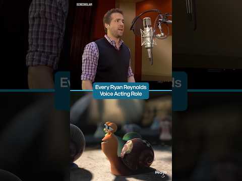 Ryan Reynolds Voice Acting Roles #shorts