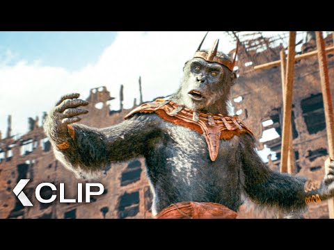 “We Are Thankful To Caesar!” Scene – KINGDOM OF THE PLANET OF THE APES (2024)