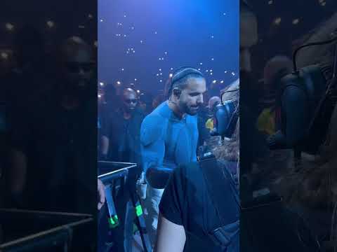 Drake preparing to take the stage