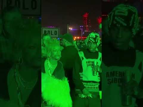 A$AP Rocky and Rihanna enjoying Tyler, The Creator’s performance at Coachella