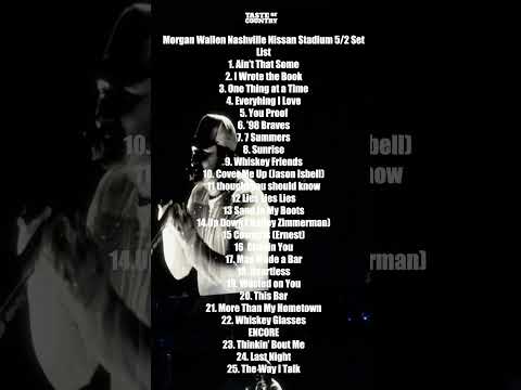 Morgan Wallen’s HEFTY Nashville Nissan Stadium Set List #shorts