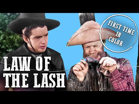 Law of the Lash | COLORIZED | Western Movie | Cowboys