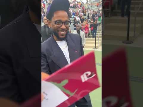 Kendrick Lamar appears at Compton College ceremony!