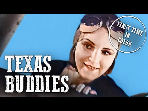 Texas Buddies | COLORIZED | BOB STEELE | Cowboy Movie