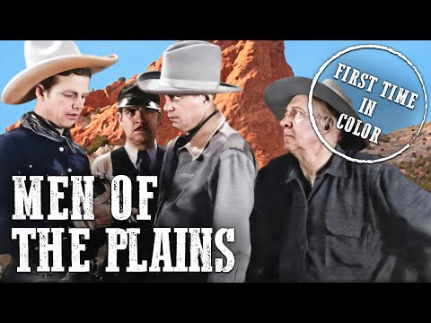Men of the Plains | COLORIZED | Rex Bell | Western Movie