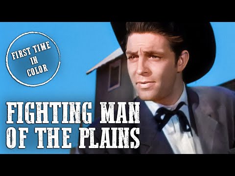 Fighting Man of the Plains | COLORIZED | Randolph Scott | Wild West