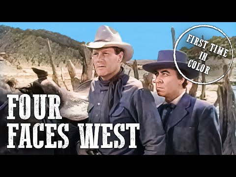 Four Faces West | Joel McCrea | COLORIZED