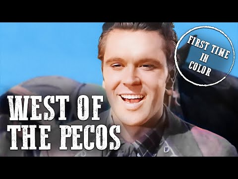 West of the Pecos | COLORIZED | Robert Mitchum