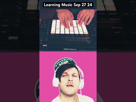 Learning Music On My Ableton Push September 27, 2024 #newsynthwave #newretrowave