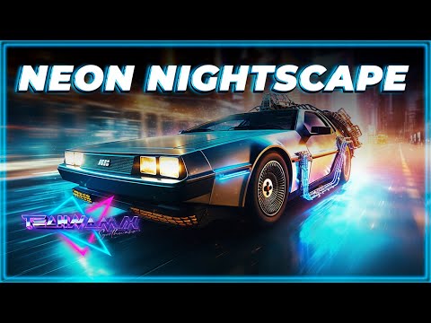 Synthwave Retrowave Newretrowave 💫 80s Synthwave Retro Electro Wave 🎶 Neon Nightscape