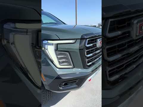 Check out the Midnight Pine metallic 2025 GMC Yukon AT4 redesign