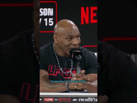 Jake Paul and Mike Tyson Trash Talking Each Other for a Minute Straight