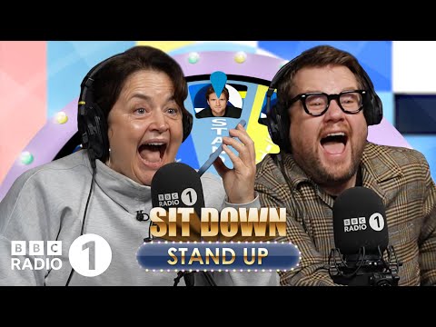 “The Eras Tour is a masterpiece, Gwen!” James Corden & Ruth Jones play Sit Down Stand Up