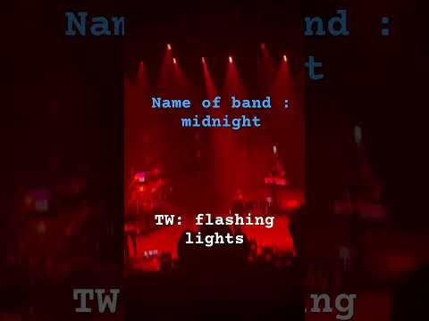 The midnight concert TW: flashing lights #ihopeyouhaveagoodday