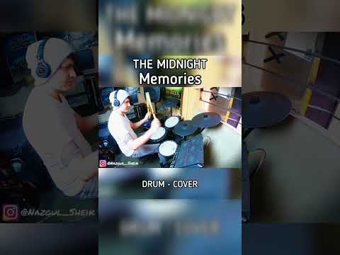 The Midnight – Memories | DRUM COVER • BATERÍA @themidnightofficial #alternative #drumcover #shorts