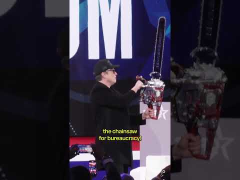 Elon Musk Waving Chainsaw vs Idiocracy