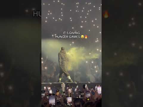 Drake walks out with smoke coming out of his hoodie with bullet holes 👀