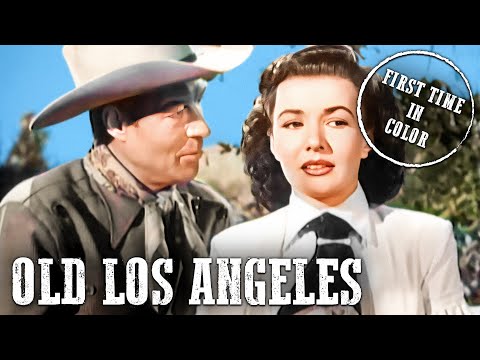 Old Los Angeles | Bill Elliott | Colorized Western Film