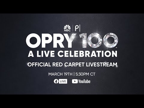 Opry 100: A Live Celebration Official Red Carpet Livestream