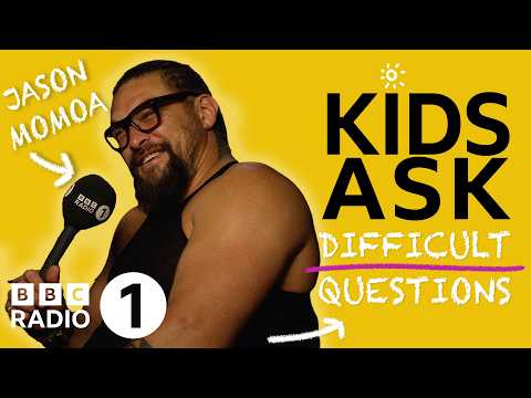 Jason Momoa plays Kids Ask Difficult Questions – “Is it time for you to have a haircut?”