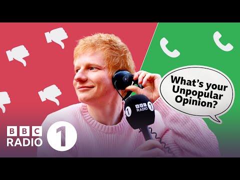 Ed Sheeran plays Unpopular Opinion (with a megaphone)
