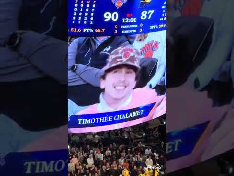 Timothée Chalamet Is the NY Knicks Biggest Fan