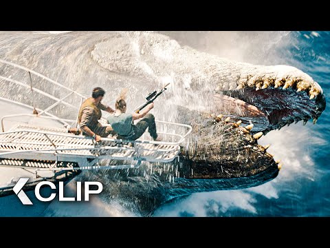 Mosasaurus Attacks The Boat Scene – JURASSIC WORLD 4: Rebirth (2025)