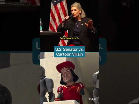 US Senator vs. Cartoon Villain