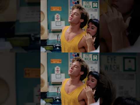 Brad Pitt’s “Dwight” has the beauty but not the brains!   #80s #highschool #horrormovies