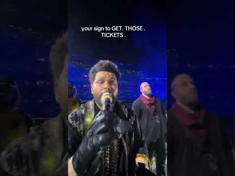 Singing with The Weeknd must be a crazy feeling
