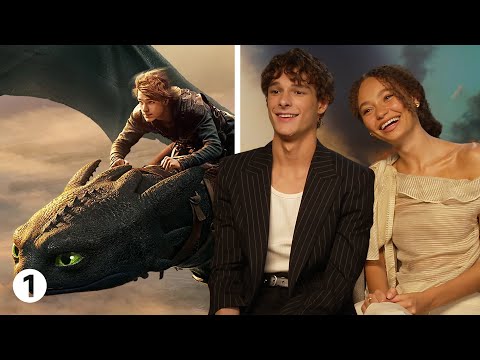 Mason Thames and Nico Parker talk classic How To Train Your Dragon quotes: “You useless reptile!” 😂
