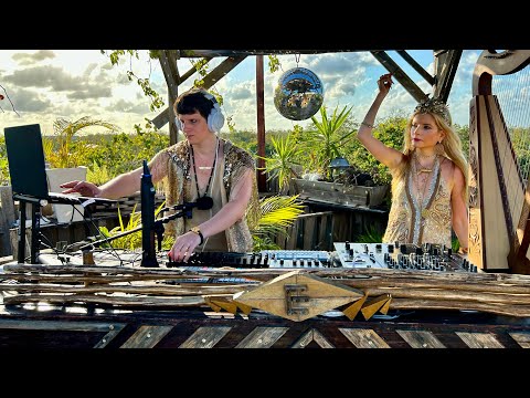 Alchemy Vibrations | Tulum Live Set Organic House [vocals, harp & flute] | By @EPHIMERATulum