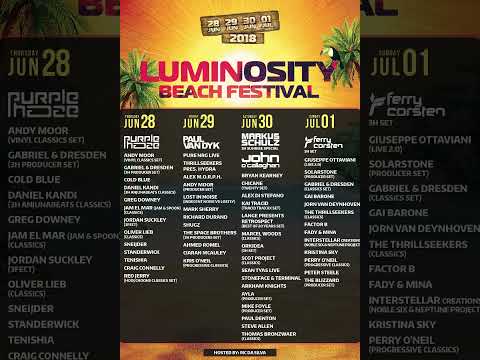 Bryan Kearney LIVE @ Luminosity Beach Festival, Holland, 30-6-2018