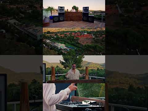 Jonas Blue playing the Song of the Summer at a stunning villa in Ibiza