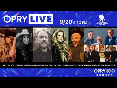 Opry Live – Opry 100 Honors Johnny & June: Lainey Wilson, John Carter and Ana Cristina Cash & More!