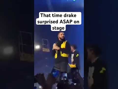 When drake pulled up to ASAPs show 🔥🔥