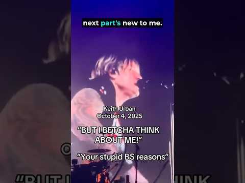 Keith Urban said WHAT!?