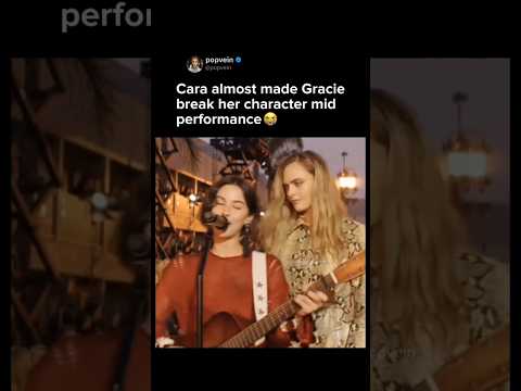 Cara Delevingne almost made Gracie Abrams break her character mid performance at vogue world 2025 😭