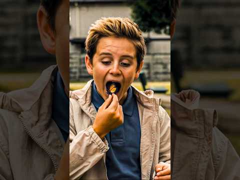 Psycho Kid Eats A Butterfly 😂