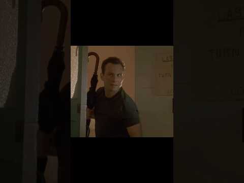 Whodunnit?  ‘Twas Christian slater- in the basement – with an umbrella !