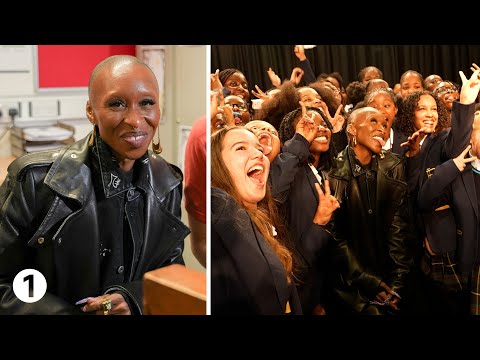 Cynthia Erivo surprises her old school with a tear-jerking performance