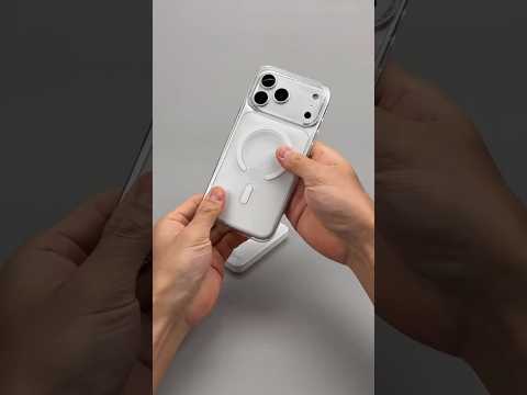 iPhone 17 Pro Max in transparent case. 🔥📱#tech #shorts